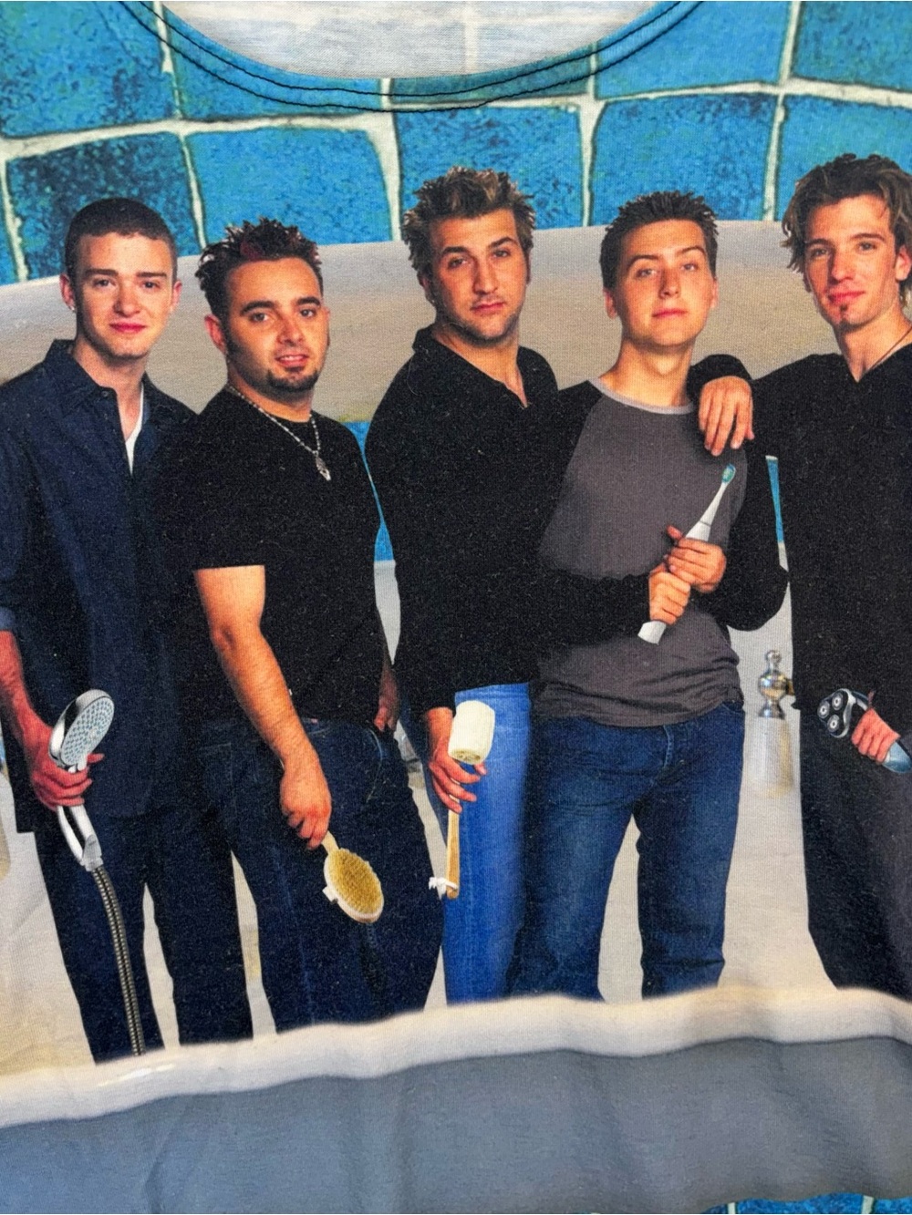 NSYNC Funny Men’s Tank Top By Rage On Size Large IN SINK Humorous Shirt Y2K - Picture 4 of 8